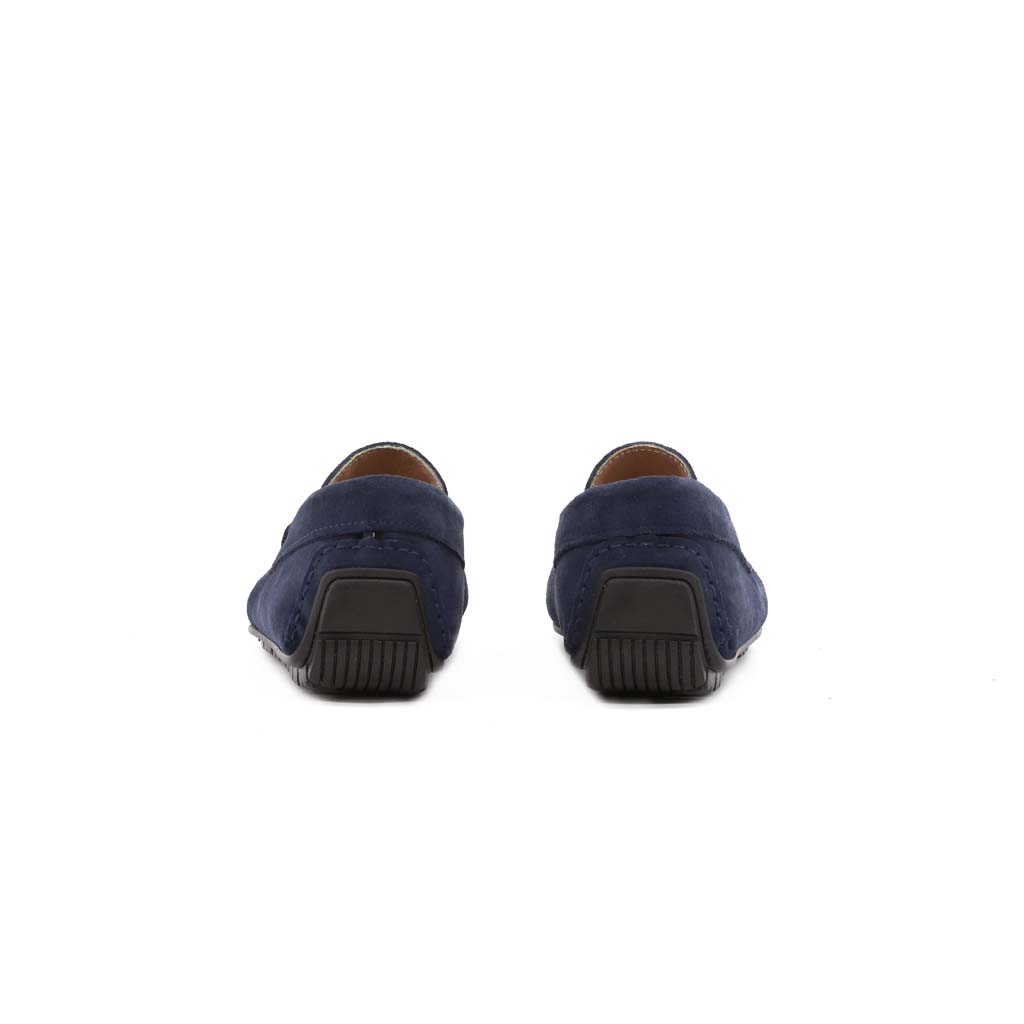 Club Style Mocassino Car Shoe Camoscio Blu